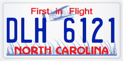 NC license plate DLH6121