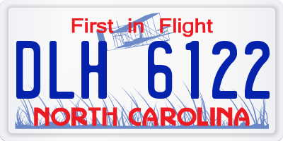 NC license plate DLH6122