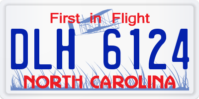 NC license plate DLH6124
