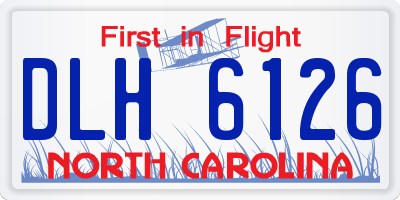 NC license plate DLH6126