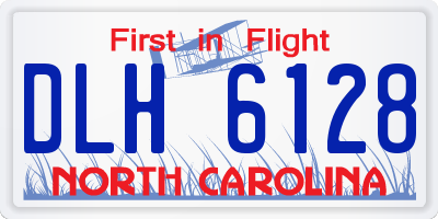 NC license plate DLH6128