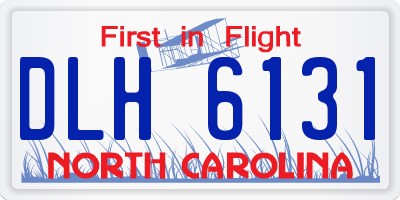 NC license plate DLH6131