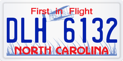 NC license plate DLH6132