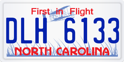 NC license plate DLH6133