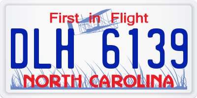NC license plate DLH6139