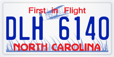 NC license plate DLH6140