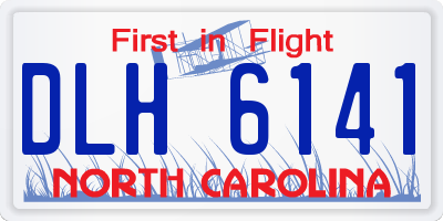NC license plate DLH6141