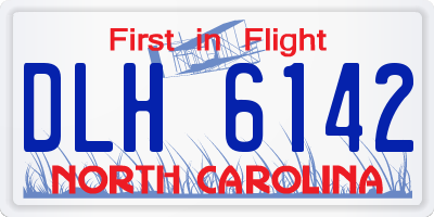 NC license plate DLH6142
