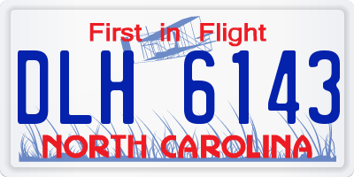 NC license plate DLH6143