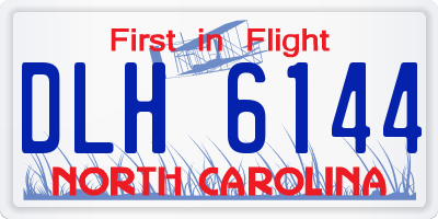 NC license plate DLH6144