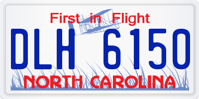NC license plate DLH6150