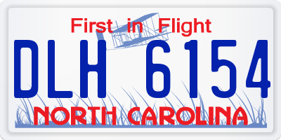 NC license plate DLH6154