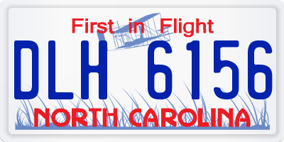 NC license plate DLH6156