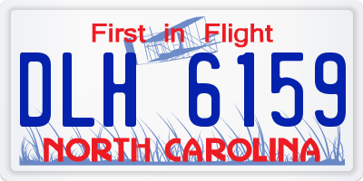 NC license plate DLH6159
