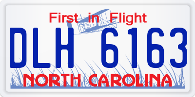 NC license plate DLH6163