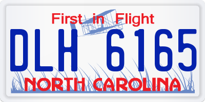 NC license plate DLH6165