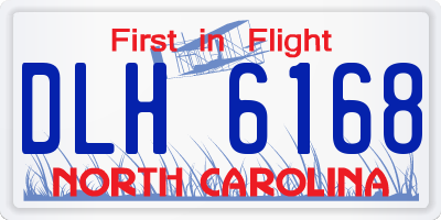 NC license plate DLH6168
