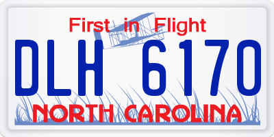 NC license plate DLH6170