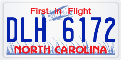 NC license plate DLH6172