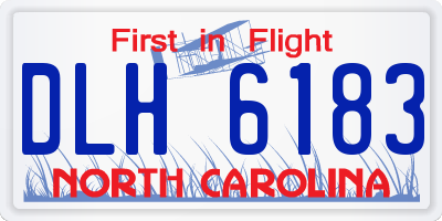 NC license plate DLH6183