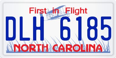 NC license plate DLH6185