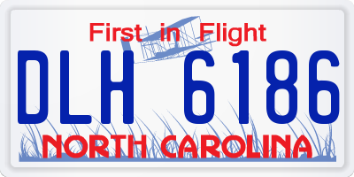 NC license plate DLH6186