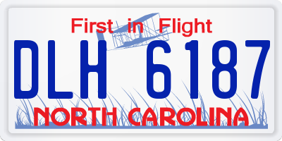 NC license plate DLH6187