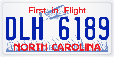 NC license plate DLH6189