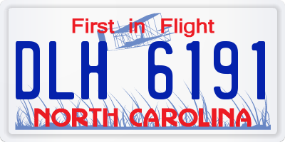 NC license plate DLH6191