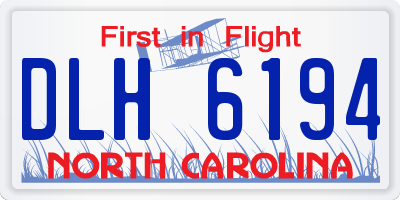 NC license plate DLH6194
