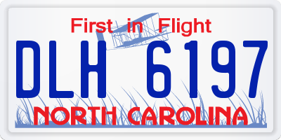 NC license plate DLH6197