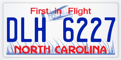 NC license plate DLH6227