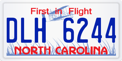 NC license plate DLH6244