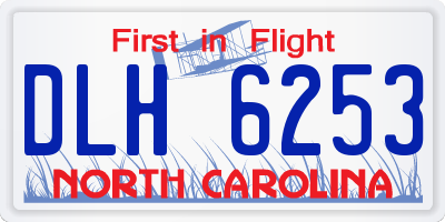 NC license plate DLH6253