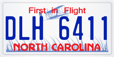 NC license plate DLH6411