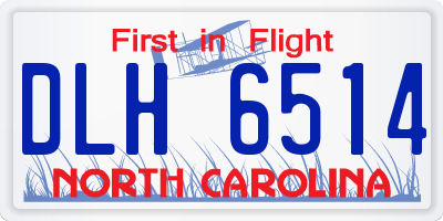 NC license plate DLH6514