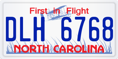 NC license plate DLH6768