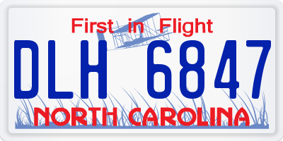 NC license plate DLH6847