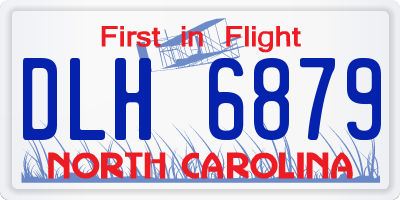 NC license plate DLH6879
