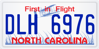 NC license plate DLH6976