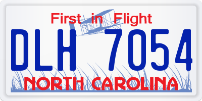 NC license plate DLH7054
