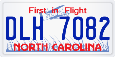 NC license plate DLH7082