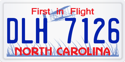 NC license plate DLH7126