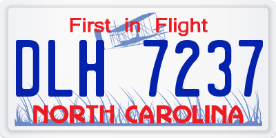 NC license plate DLH7237