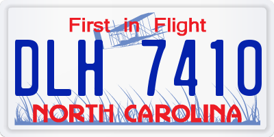 NC license plate DLH7410