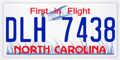 NC license plate DLH7438
