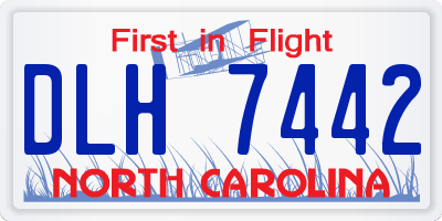 NC license plate DLH7442