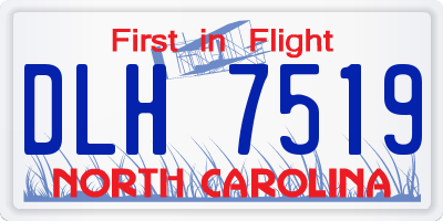 NC license plate DLH7519