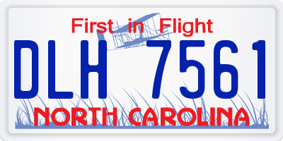 NC license plate DLH7561