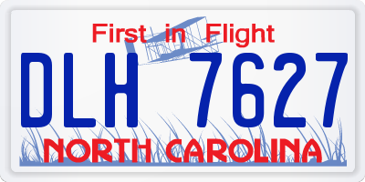 NC license plate DLH7627